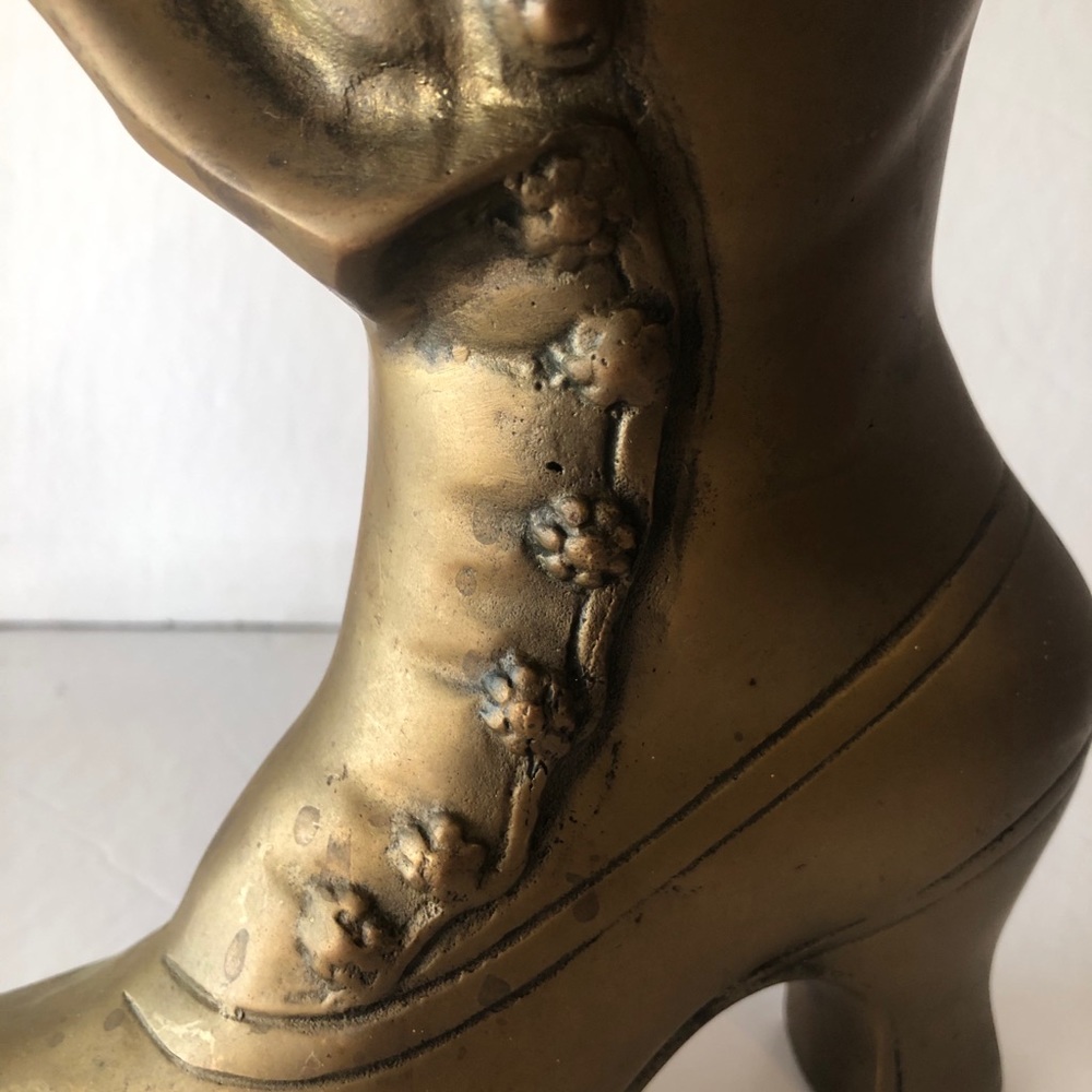VTG solid brass Victorian boot - Picture 2 of 6